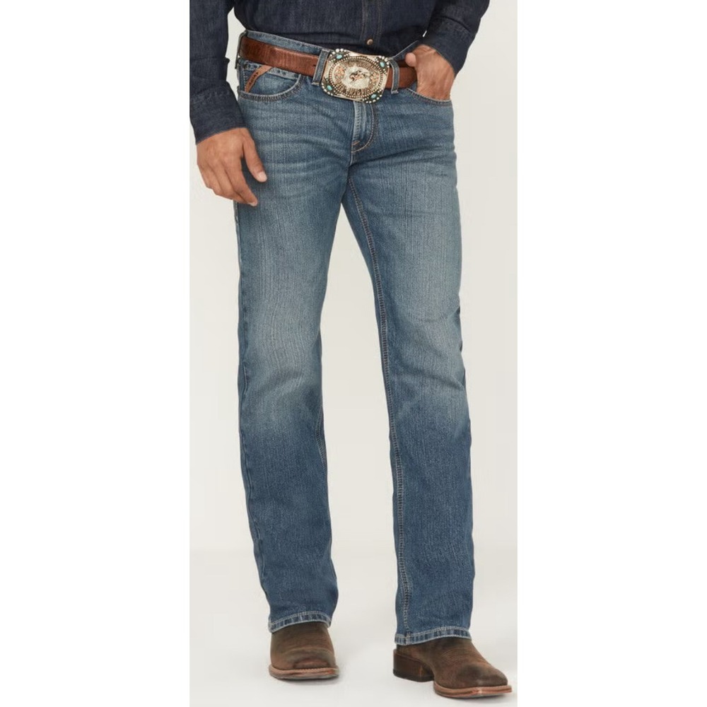 Ariat Mens M7 Julian Slim Fit Straight Leg Jeans Western Workwear Blue 28 x 30